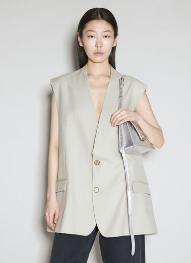 MM6 Maison Margiela 中号数字单肩包 银色 mmm0254022