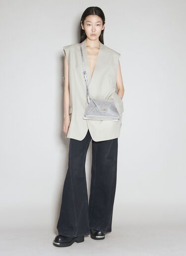 MM6 Maison Margiela 中号数字单肩包 银色 mmm0254022