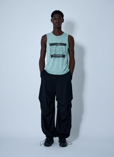 MM6 Maison Margiela x Salomon 로고 모티프 탱크탑  그린 mms0161005