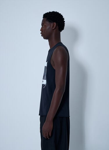 로고 모티프 탱크탑 MM6 Maison Margiela x Salomon 로고 모티프 탱크탑 블랙 mms0161006