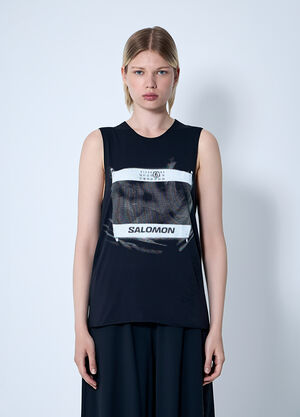 MM6 Maison Margiela x Salomon Logo Motif Tank Top Black mms0261006