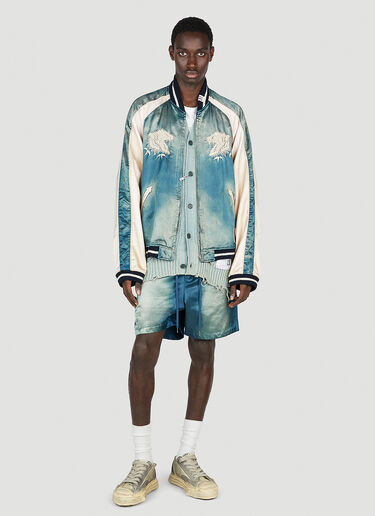 Maison Mihara Yasuhiro Faded Bomber Jacket Blue mmy0152001