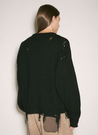 Duck Knit Sweater Maison Mihara Yasuhiro Duck Knit Sweater Black mmy0158006