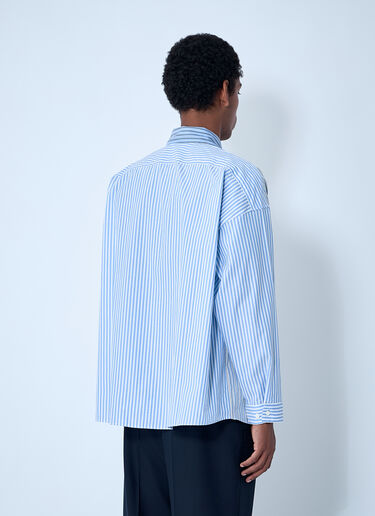 Striped Button-Down Shirt Marni Striped Button-Down Shirt Light Blue mni0161001
