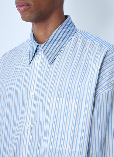 Striped Button-Down Shirt Marni Striped Button-Down Shirt Light Blue mni0161001