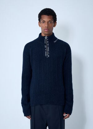 Marni Logo Embroidery Sweater Navy mni0161002