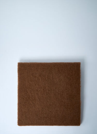 Marni Fringed Wool Scarf Camel mni0161012