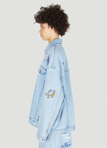 Illusion Denim Jacket Marni Illusion Denim Jacket Light Blue mni0251012