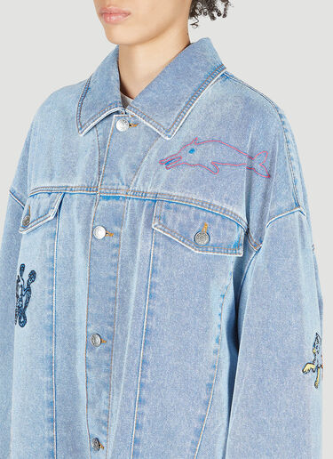 Marni Illusion Denim Jacket Light Blue mni0251012