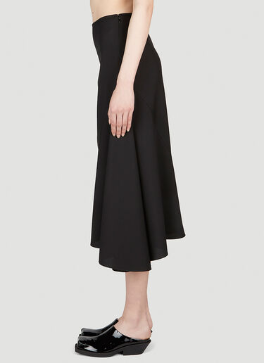 Marni 비대칭 플루이드 스커트 블랙 mni0253032