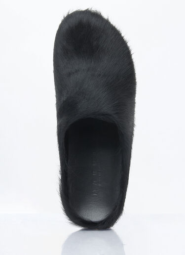 Marni 퍼스벳 사보 뮬 블랙 mni0259017