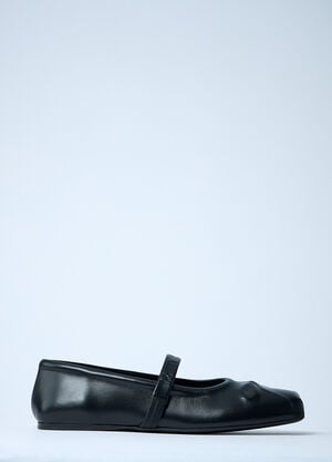 Marni Box Motif Mary Jane Shoes Black mni0261013