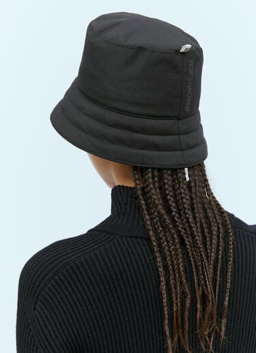 Moncler Grenoble 로고 아플리케 버킷 해트 블랙 mog0253012
