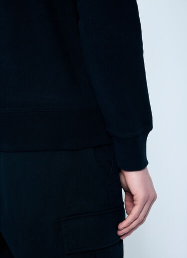 Moncler 로고 패치 후드티셔츠 블랙 mon0159004