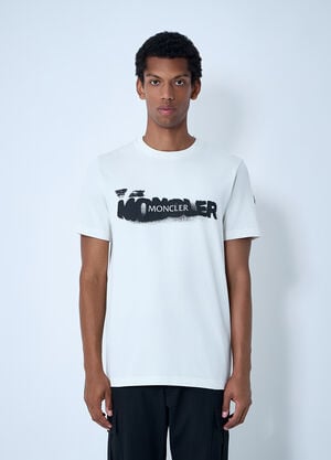 Moncler Logo Motif T-Shirt White mon0161015