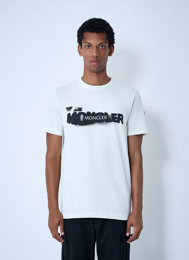 Moncler Logo Motif T-Shirt White mon0161015