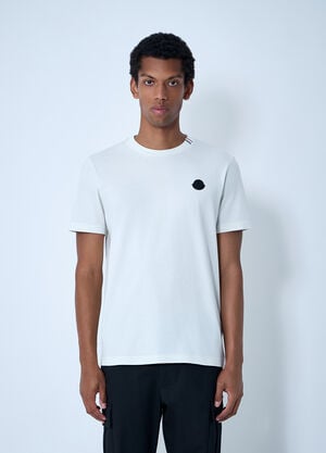 Moncler Logo Motif T-Shirt White mon0161016