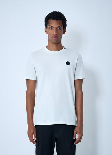 Moncler Logo Motif T-Shirt White mon0161016
