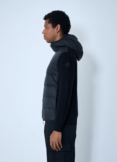 Quilted Knit Hooded Cardigan Moncler Quilted Knit Hooded Cardigan Black mon0161018