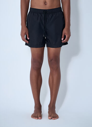 Logo Patch Swim Shorts Moncler Logo Patch Swim Shorts Black mon0161025
