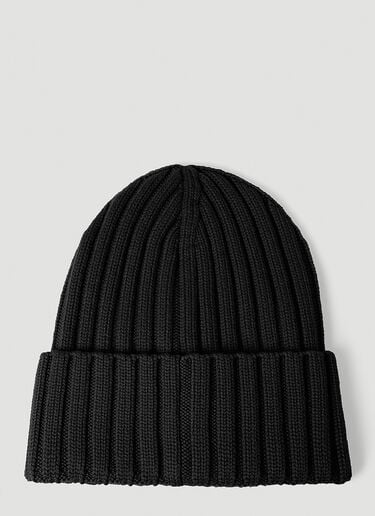 Moncler 徽标贴饰无檐便帽 黑色 mon0253029