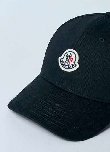 Moncler Logo Motif Baseball Cap Black mon0260022