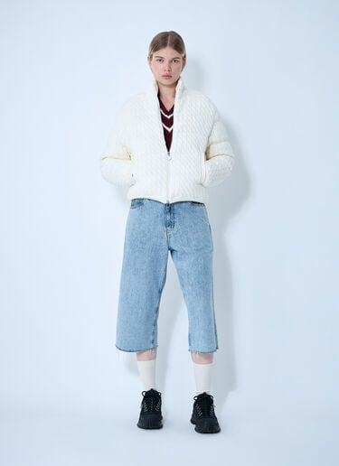 Moncler Padded Cabel Cardigan Beige mon0261012