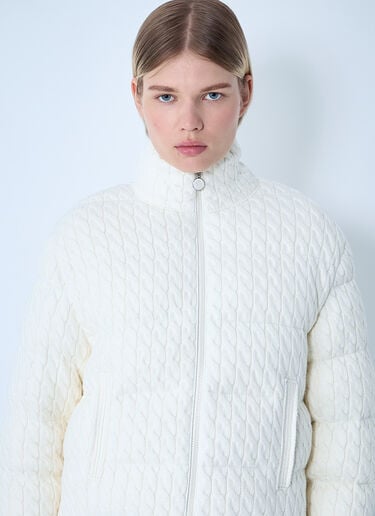 Moncler Padded Cabel Cardigan Beige mon0261012