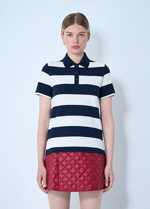 Moncler Striped Polo Shirt White mon0261014