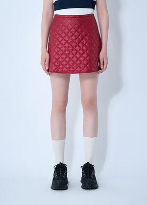 Moncler Quilted Skirt Red mon0261043