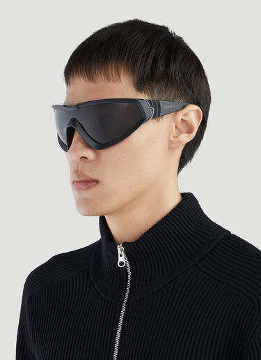 Moncler 래피드 쉴드 선글라스 블랙 mon0351006
