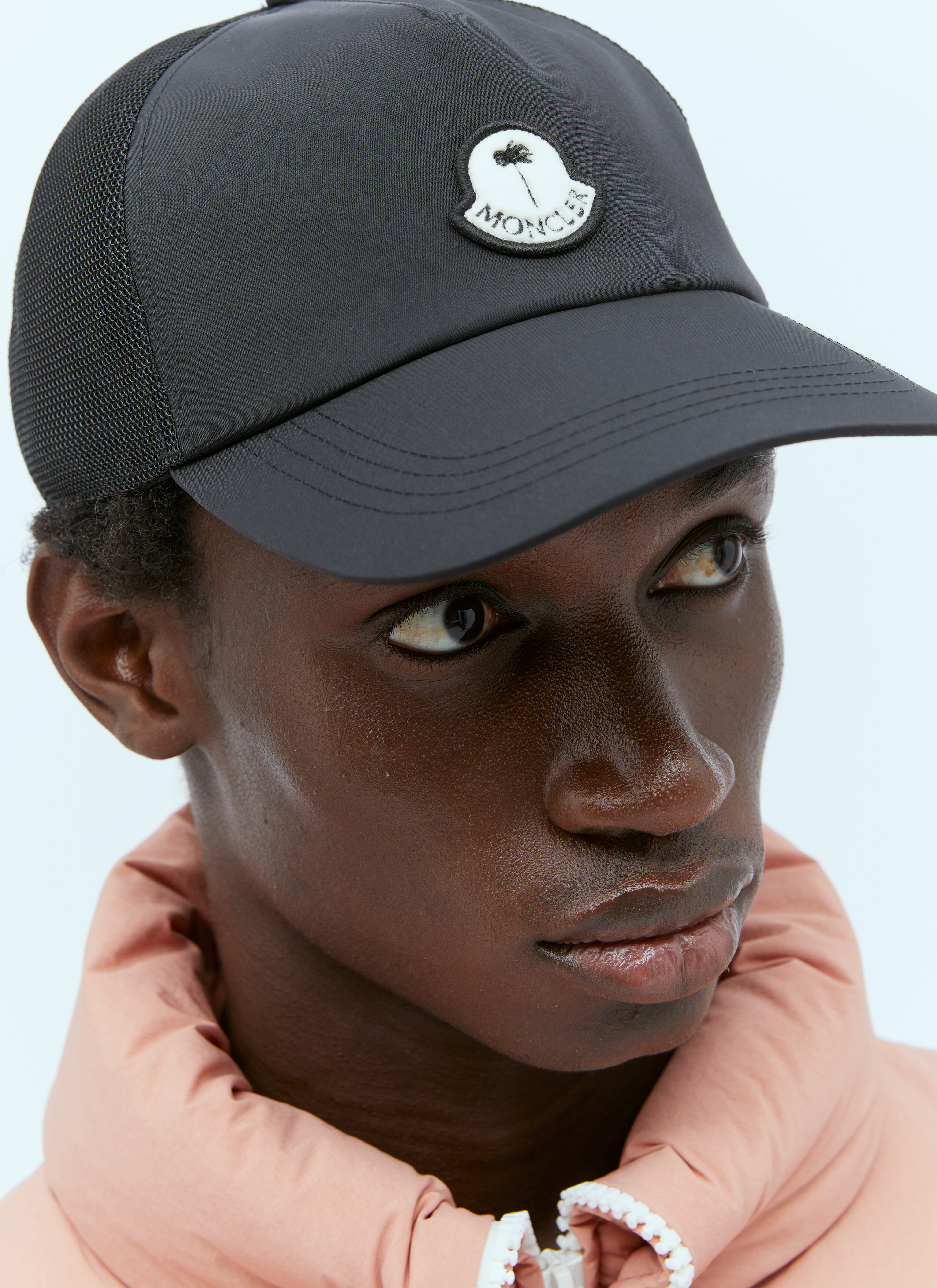 Moncler x Palm Angels Men's' Logo Patch Baseball Cap in