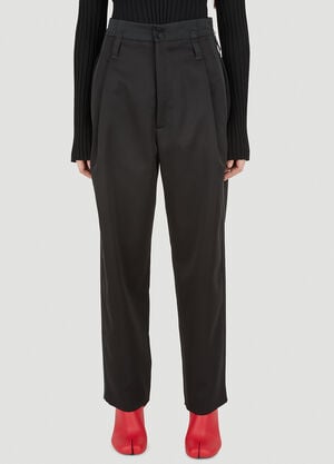 Meryll Rogge Pleated Tuxedo Pants Black mrl0248007