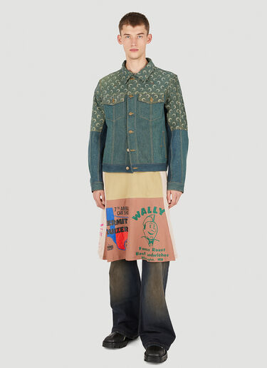 Marine Serre Moon Denim Jacket Green mrs0150001
