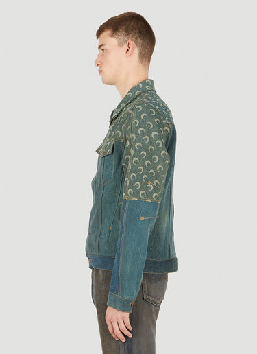 Moon Denim Jacket Marine Serre Moon Denim Jacket Green mrs0150001
