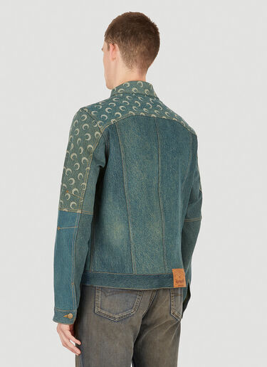Moon Denim Jacket Marine Serre Moon Denim Jacket Green mrs0150001