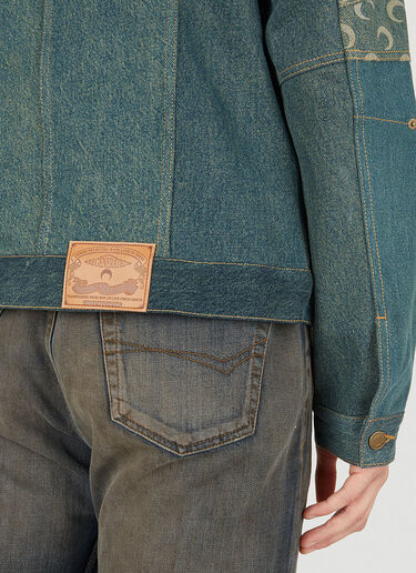 Moon Denim Jacket Marine Serre Moon Denim Jacket Green mrs0150001