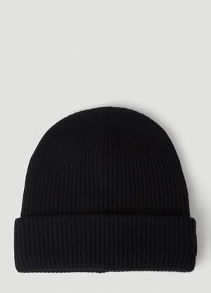 META CAMPANIA COLLECTIVE Kurt Cashmere Beanie Hat Black mtc0148022