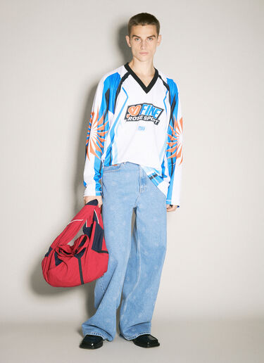 Martine Rose 트랙 재킷 토트 백 레드 mtr0158015