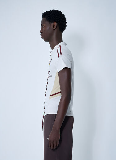 Lace-Up Logo Motif Football Shirt Martine Rose Lace-Up Logo Motif Football Shirt Grey mtr0159009