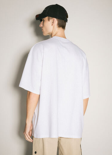 Martine Rose 오버사이즈 그래픽 티셔츠 화이트 mtr0358007