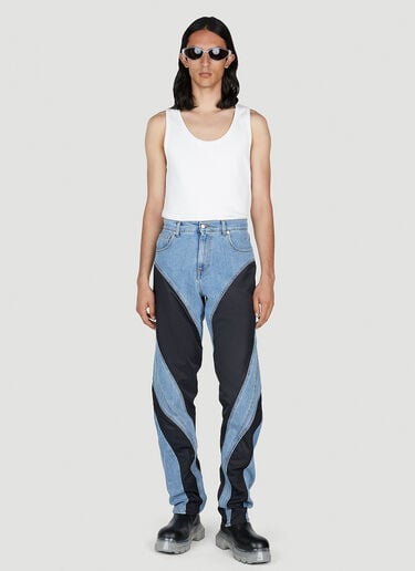 Panelled Jeans Mugler Panelled Jeans Blue mug0151008