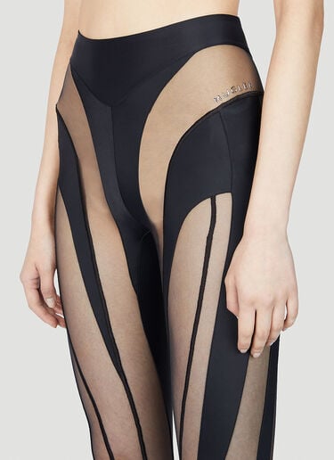 컷아웃 일루전 레깅스 Mugler 컷아웃 일루전 레깅스 블랙 mug0251052