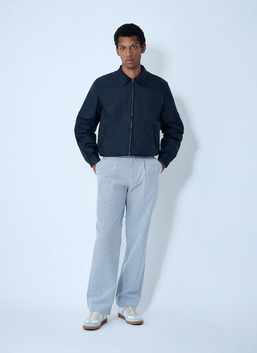 Noah Seersucker Belted Single-Pleat Pants Blue noa0160009