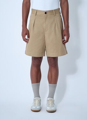 Noah Single-Pleat Shorts Khaki noa0160012