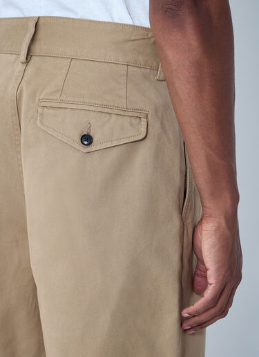 Noah Single-Pleat Shorts Khaki noa0160012