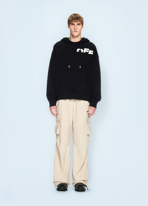 Off-White Off Split Hooded Sweatshirt Black ofw0160092