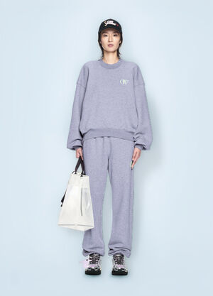 Off-White Embroidered Ow Sweatshirt Grey ofw0260019