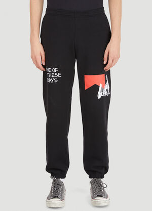 One Of These Days Fence Line Track Pants Black otd0146008