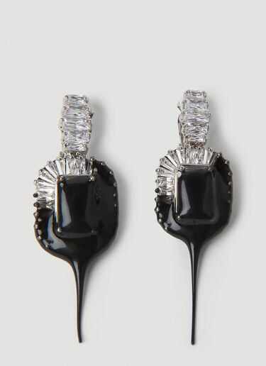 Diamond Drip Earrings Ottolinger Diamond Drip Earrings Silver ott0251017